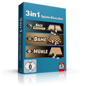 3in1 Spiele-Klassiker - Backgammon - Dame - Mühle