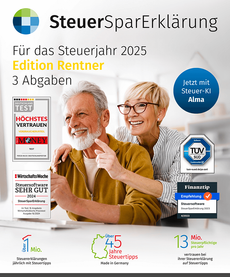 SteuerSparErklärung für Rentner 2026