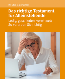 Testament Alleinstehende - ebook