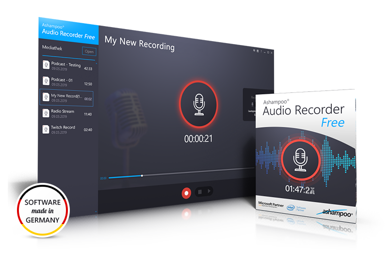 Ashampoo® Audio Recorder Free - Fast simple audio recording - Ashampoo®